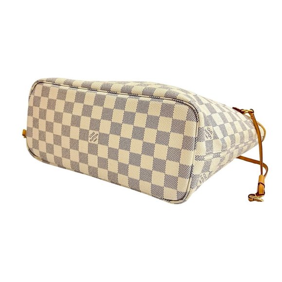 LOUIS VUITTON Brown Damier Leather Neverfull PM Tote Bag - Picture 8 of 10